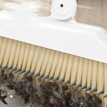 Magnetic Broom and Dustpan Set - Foldable and Hair-Free